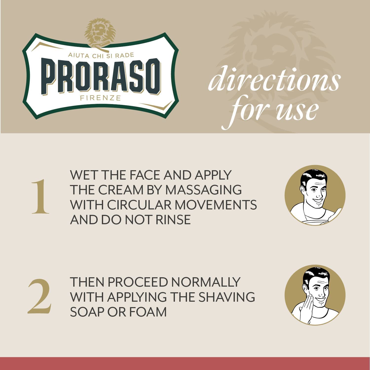 Proraso Pre-Shave Cream, Moisturizing and Nourishing, 3.6 oz (100 ml)